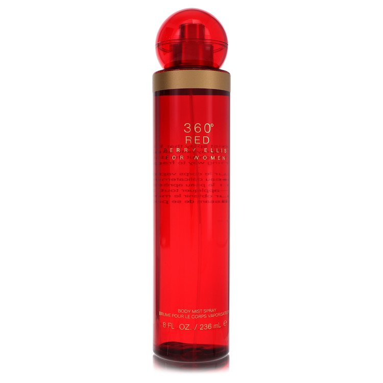 Perry Ellis 360 Red Body Mist for Women, 8 oz / 236 ml