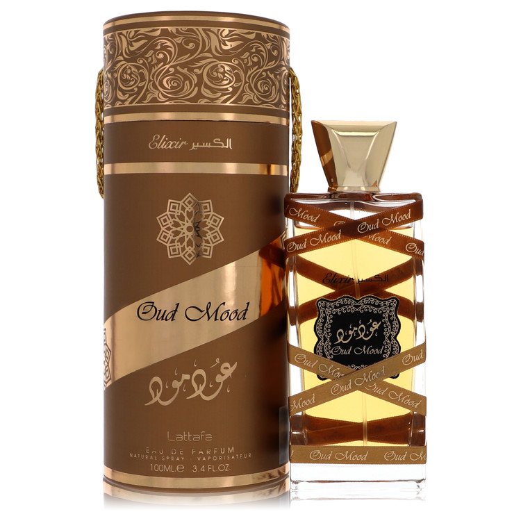 Lattafa Oud Mood Elixir Eau De Parfum Spray 3.4 oz / 100 ml Unisex The Fragrance Avenue