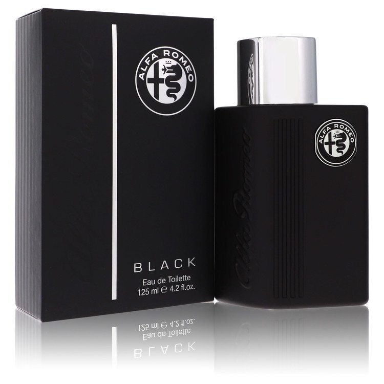 Alfa Romeo Black Eau de Toilette Spray for Men, 4.2 oz (125 ml) The Fragrance Avenue