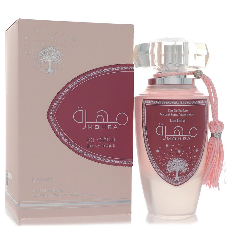 Lattafa Mohra Silky Rose Eau De Parfum Spray 3.4 oz (100 ml) for Women The Fragrance Avenue