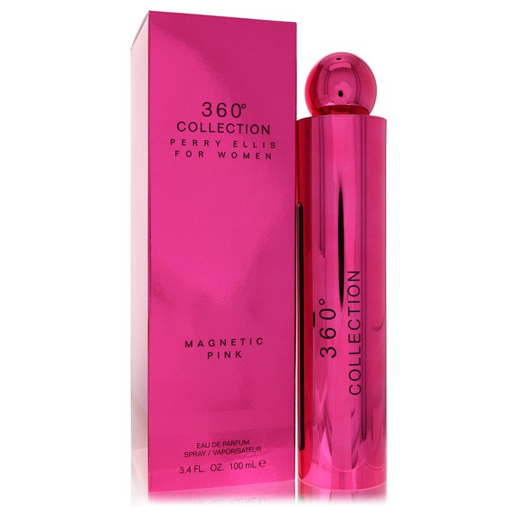 Perry Ellis 360 Collection Magnetic Pink Eau de Parfum Spray 3.4 oz / 100 ml The Fragrance Avenue