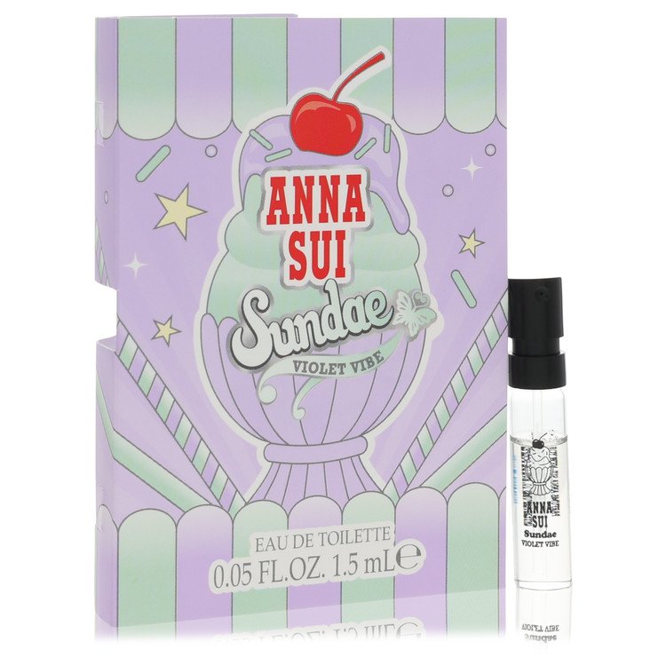 Anna Sui Sundae Violet Vibe by Anna Sui Vial Sample .05 oz / 1.5 ml for Women The Fragrance Avenue