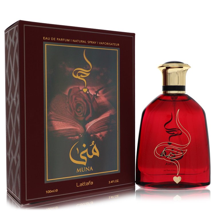 Lattafa Muna Unisex Eau De Parfum Spray 3.4 oz / 100 ml for Women The Fragrance Avenue