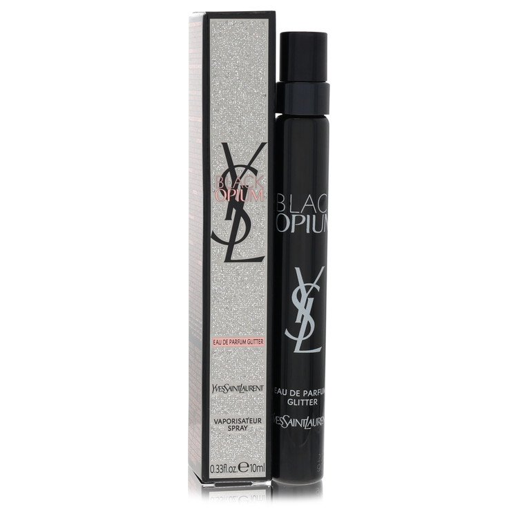 Yves Saint Laurent Black Opium Glitter Mini Eau de Parfum Spray 0.33 oz / 10 ml for Women The Fragrance Avenue