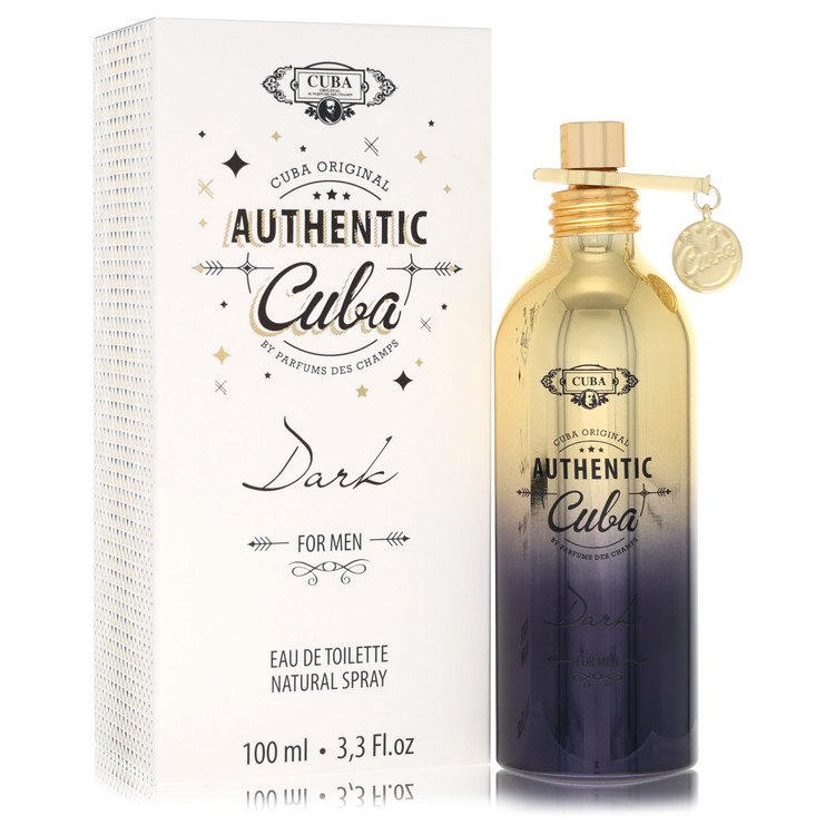 Cuba Authentic Dark Eau de Toilette Spray for Men, 3.3 oz / 100 ml The Fragrance Avenue
