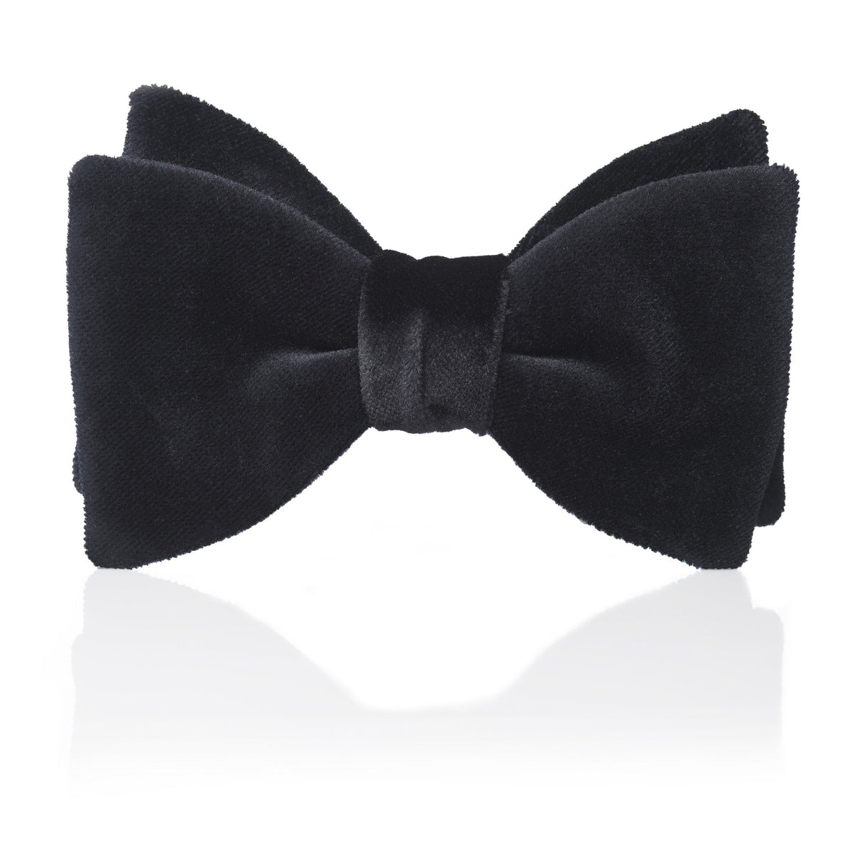 Black Velvet Pre-Tied Bow Tie Benson & Clegg
