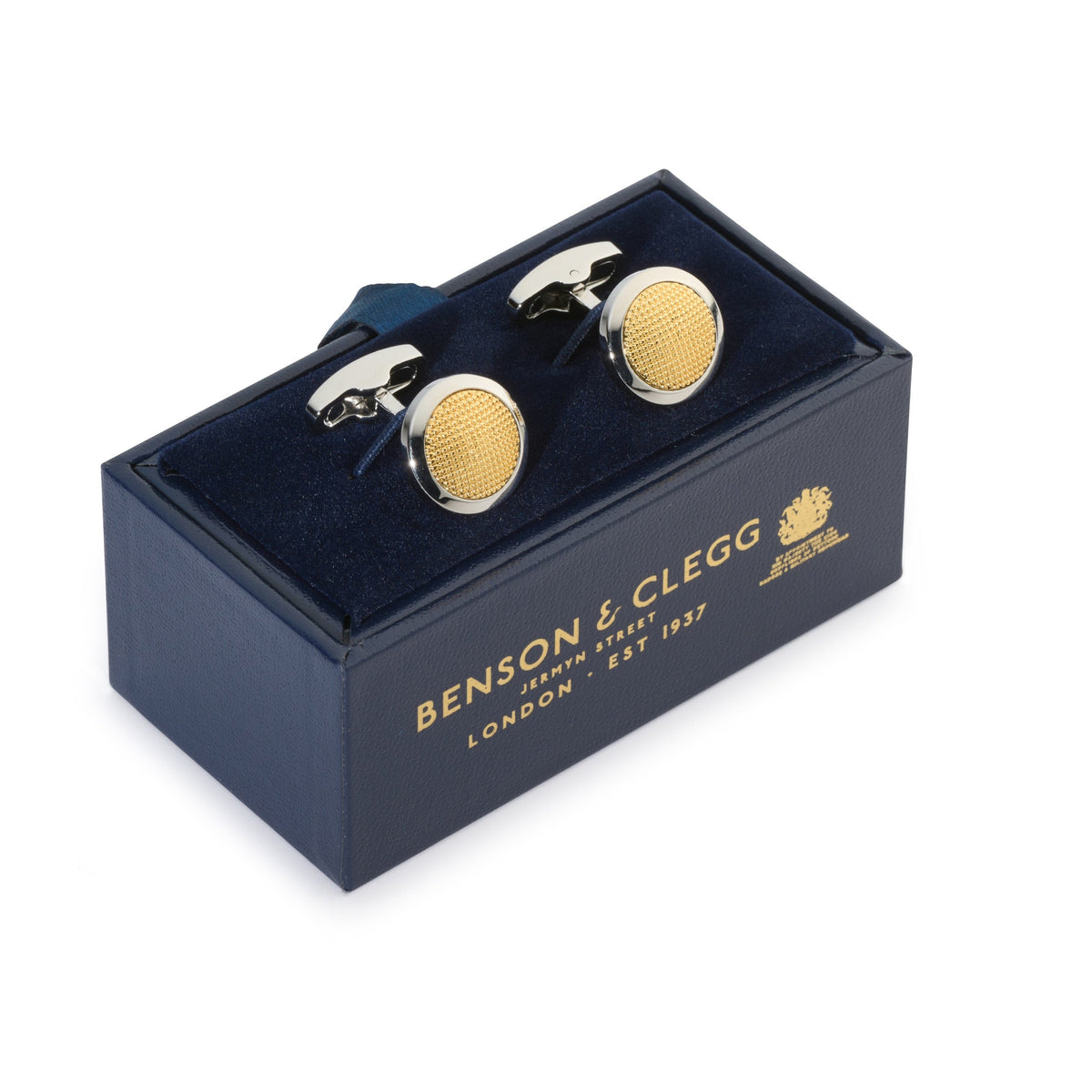 Clous Cufflink In Gold Benson & Clegg