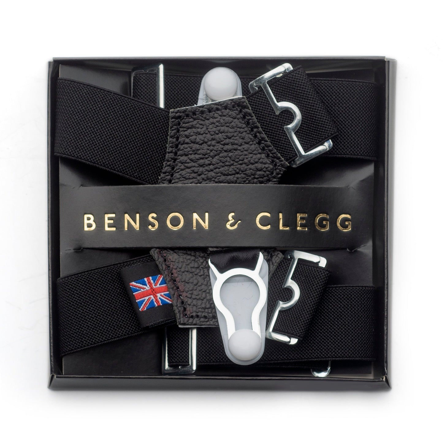 Sock Suspenders In Black Benson & Clegg
