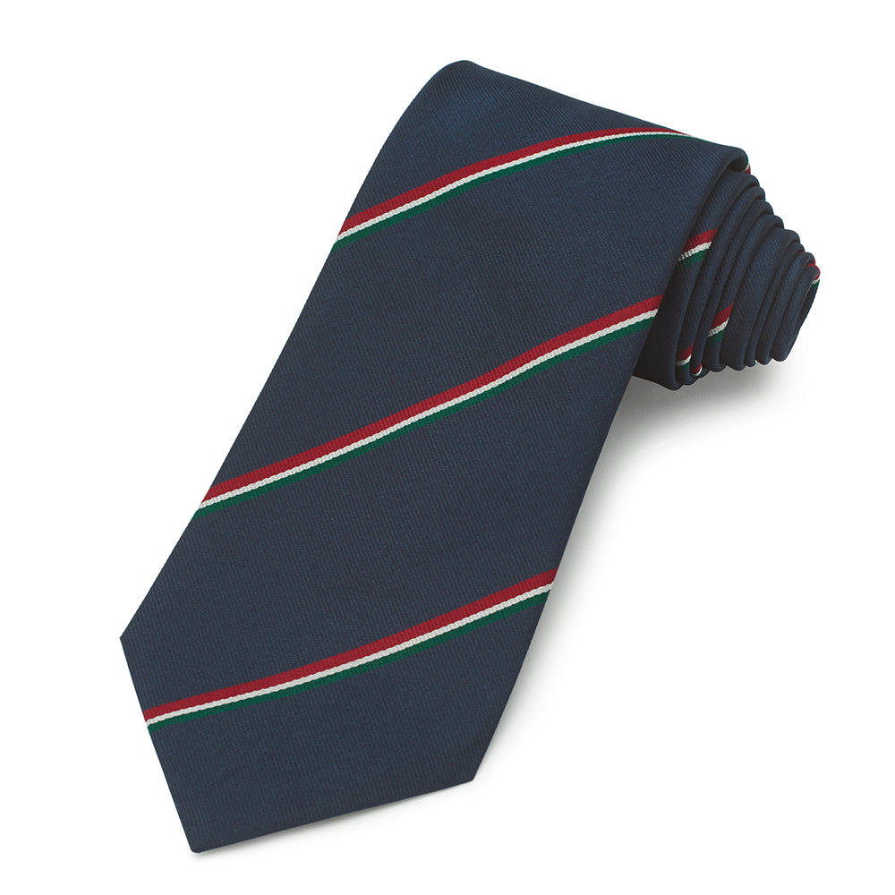 Merchant Navy Three-Fold Silk Reppe Tie Benson & Clegg