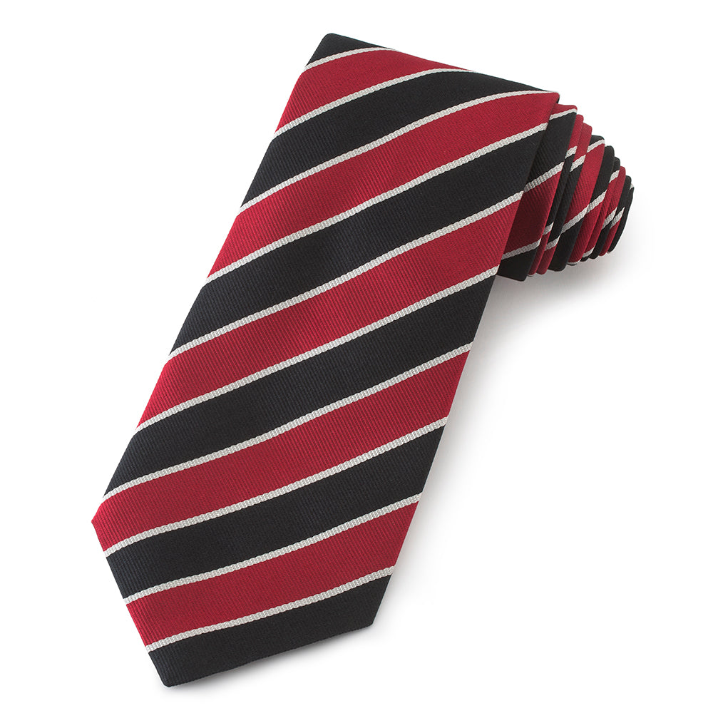 Marlborough College Three-Fold Silk Reppe Tie Benson & Clegg