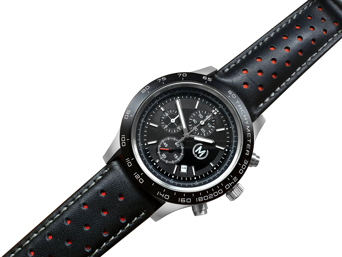 Esses GT Chronograph, Black Rally Strap - SJR London Timepiece