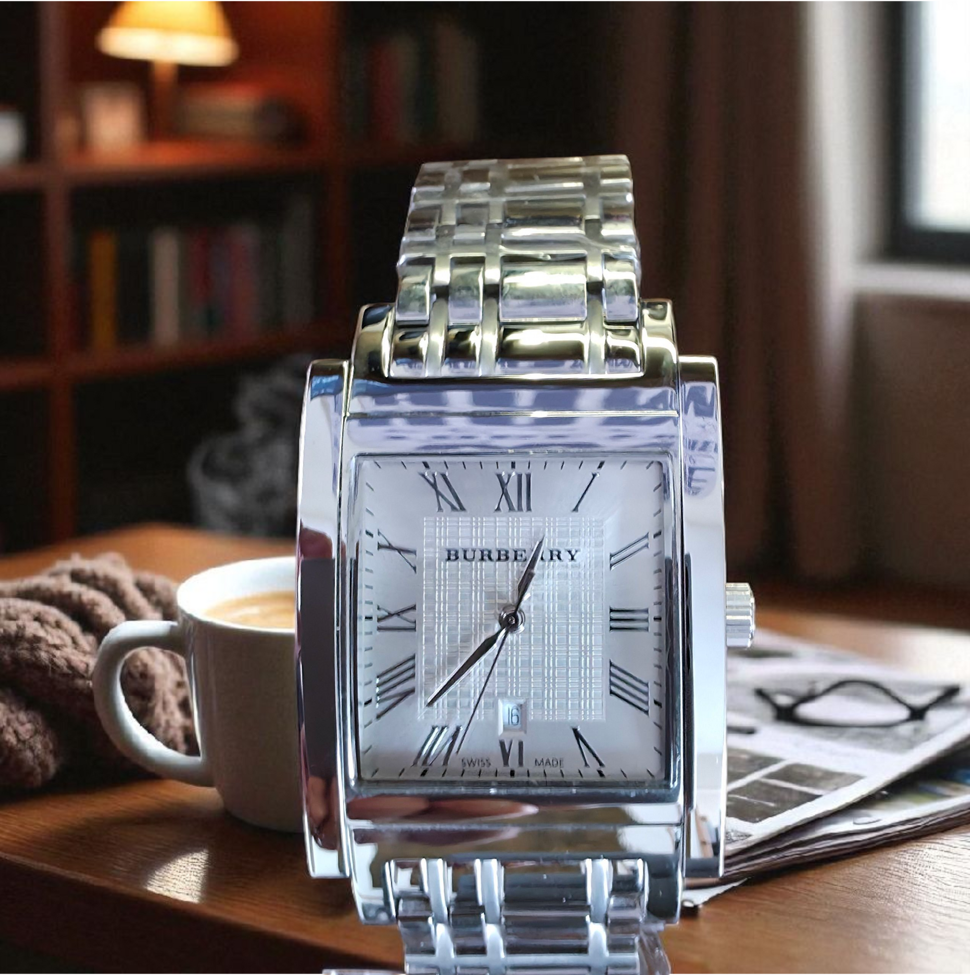 Burberry BU1550 Men's Classic Square 32mm - SJR London Timepiece