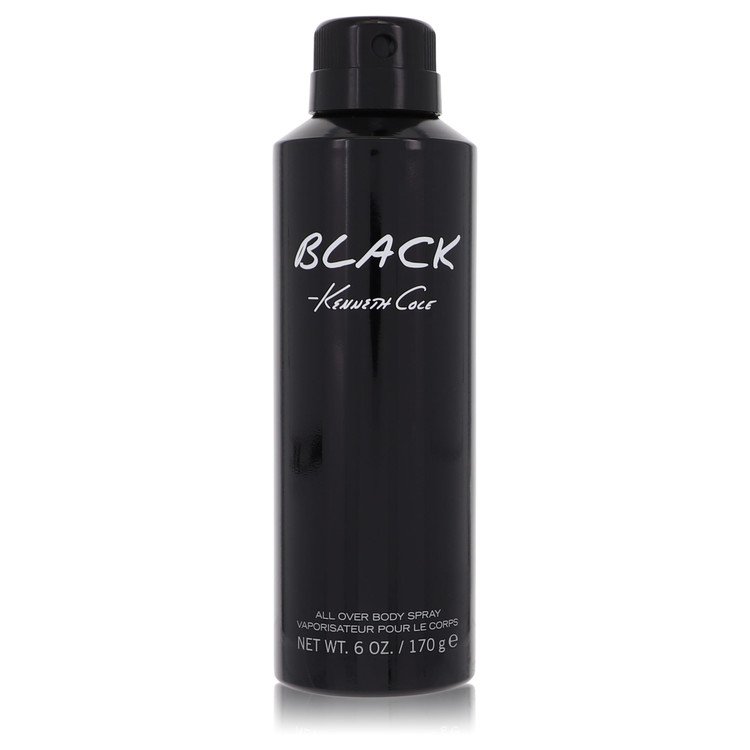 Kenneth Cole Black by Kenneth Cole Body Spray for Men, 6 oz / 177 ml