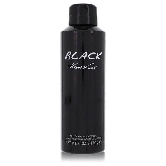 Kenneth Cole Black by Kenneth Cole Body Spray for Men, 6 oz / 177 ml