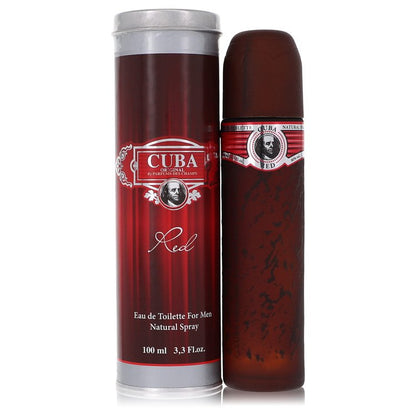 Cuba Red by Fragluxe Eau de Toilette Spray for Men, 3.4 oz / 100 ml The Fragrance Avenue