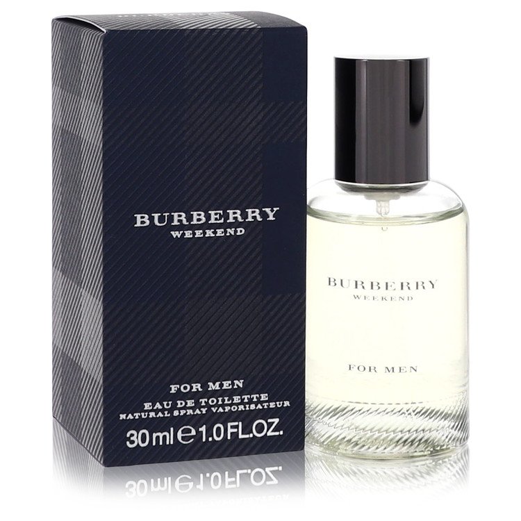 Burberry Weekend Eau De Toilette Spray for Men in gold bottle with black label, 3.3 oz / 100 ml, by The Fragrance Avenue
