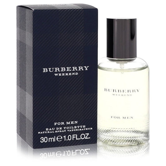 Burberry Weekend Eau De Toilette Spray for Men in gold bottle with black label, 3.3 oz / 100 ml, by The Fragrance Avenue