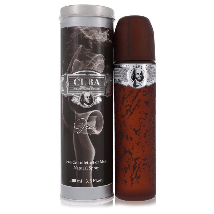 Cuba Grey Eau de Toilette Spray for Men by Fragluxe 3.4 oz / 100 ml The Fragrance Avenue