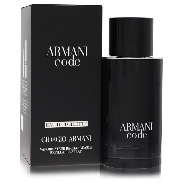 Armani Code Refillable Eau de Toilette Spray for Men by Giorgio Armani 3.4 oz/100 ml The Fragrance Avenue