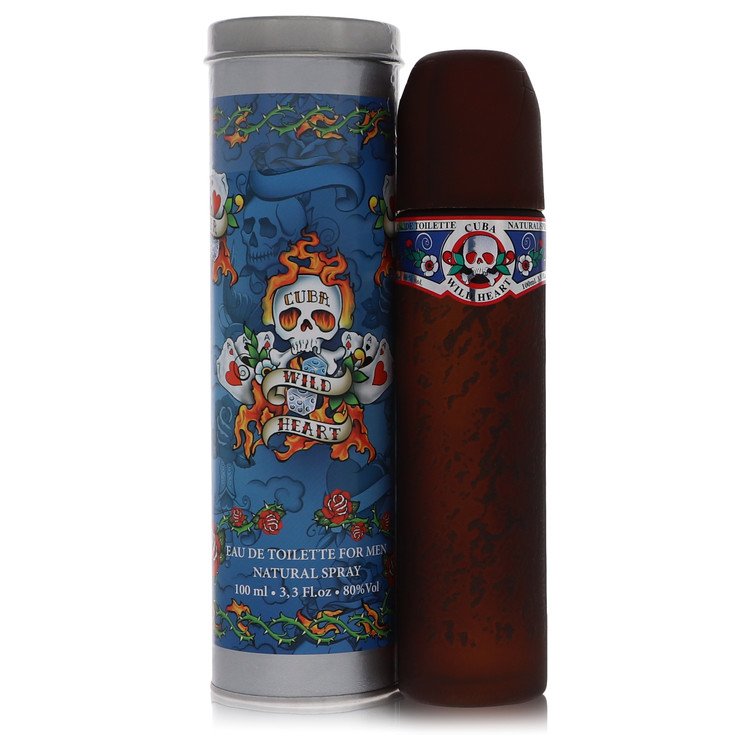 Cuba Wild Heart Eau De Toilette Spray for Men by Fragluxe, 3.3 oz / 100 ml The Fragrance Avenue