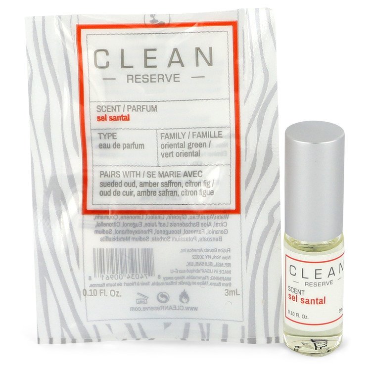 Clean Reserve Sel Santal Mini Eau de Parfum Rollerball 0.10 oz / 3 ml for Women The Fragrance Avenue