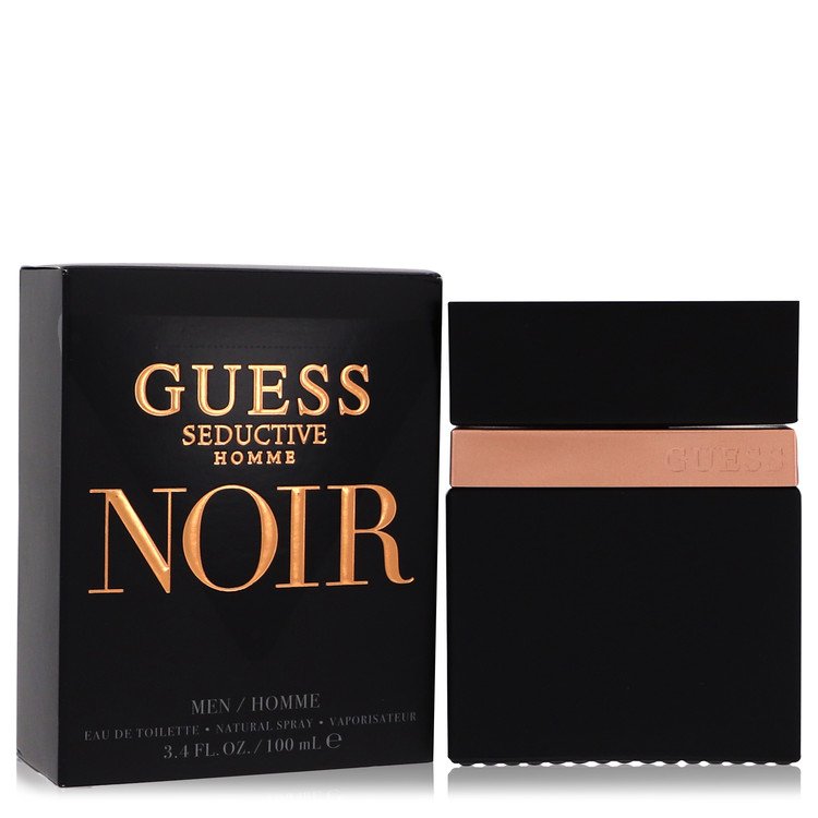 Guess Seductive Homme Noir Eau De Toilette Spray 3.4 oz / 100 ml for Men The Fragrance Avenue