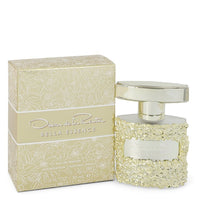 Bella Essence by Oscar De La Renta eau de parfum spray in gold bottle with white label, 1.7oz/50ml, by The Fragrance Avenue.