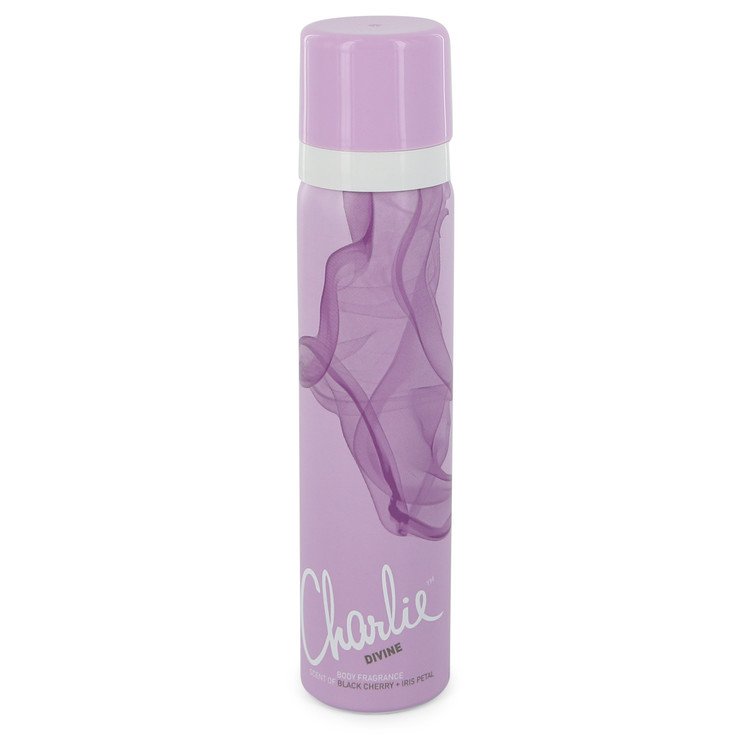 Charcoal gray body spray bottle with gold accents displayed on a white surface by The Fragrance Avenue.