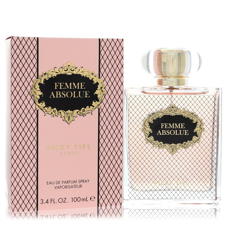 Blue glass bottle of Vicky Tiel Femme Absolue Eau De Parfum Spray 3.4 oz / 100 ml for Women by The Fragrance Avenue