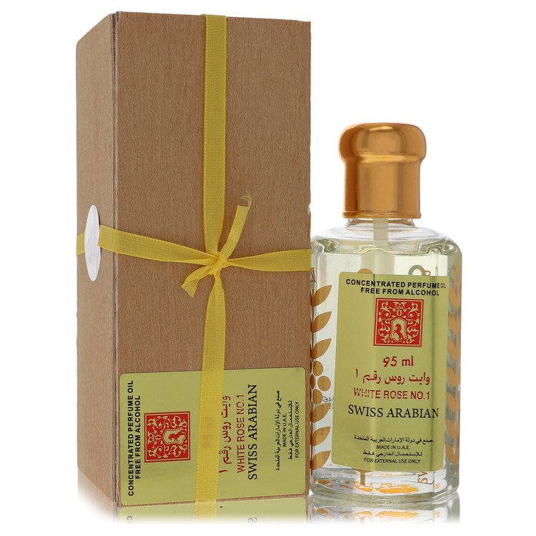 White Rose No 1 by Swiss Arabian Concentrated Alcohol-Free Perfume Oil Unisex 3.21 oz / 95 ml The Fragrance Avenue