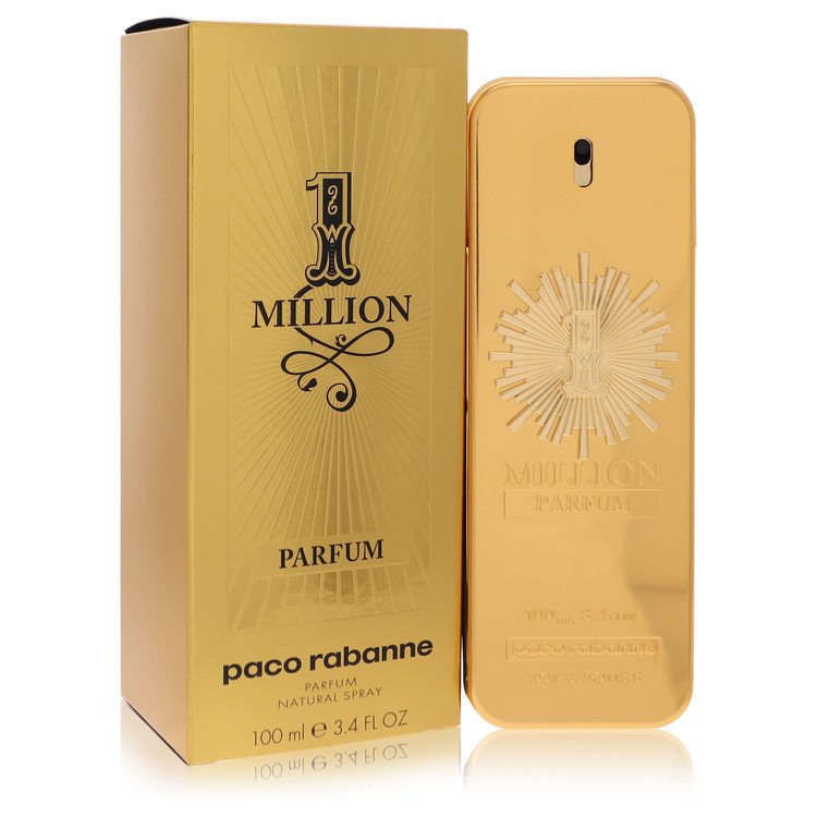 Blue glass bottle with golden accents featuring a minimalist design on a white background by The Fragrance Avenue