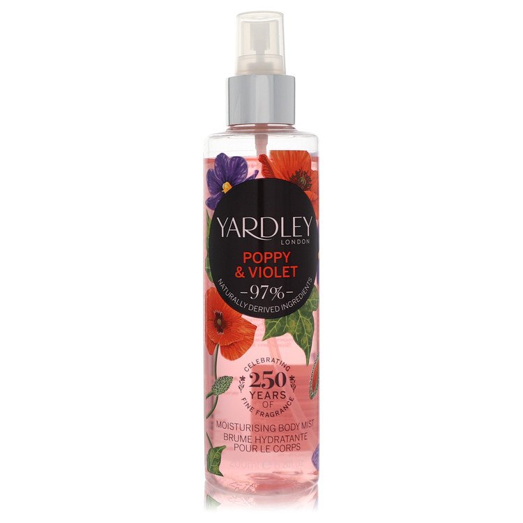 Yardley Poppy & Violet Body Mist by Yardley London 6.8 oz / 200 ml for Women The Fragrance Avenue