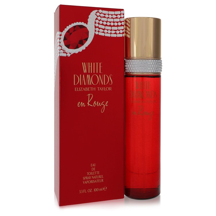 Elizabeth Taylor White Diamonds En Rouge Eau De Toilette Spray 3.3 oz / 100 ml The Fragrance Avenue