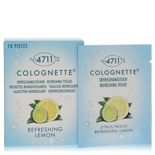 4711 Colognette Refreshing Lemon Scent by 4711 - Pack of 10 Refreshing Tissues for Men The Fragrance Avenue