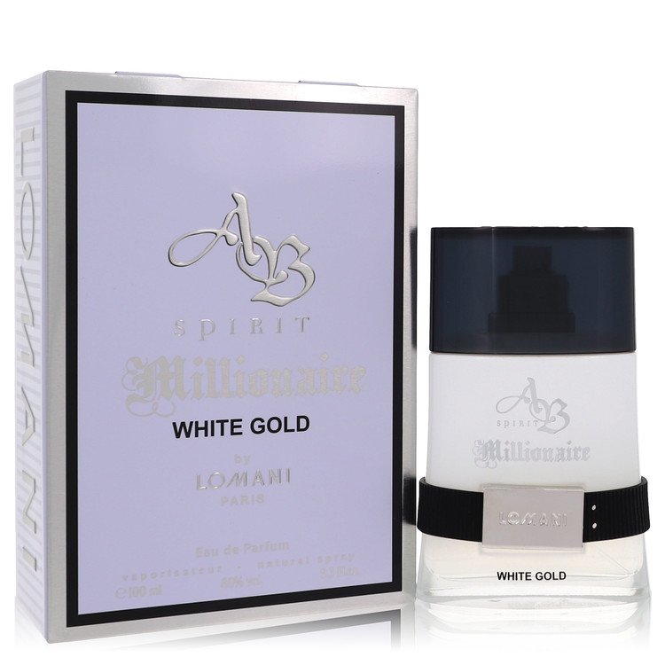 Lomani Ab Spirit Millionaire White Gold Eau De Parfum Spray 3.3 oz / 100 ml The Fragrance Avenue