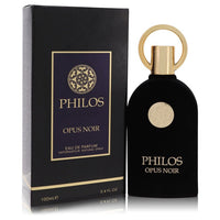 Black glass bottle with gold accents, unisex eau de parfum spray in 3.4 oz / 100 ml size by The Fragrance Avenue.