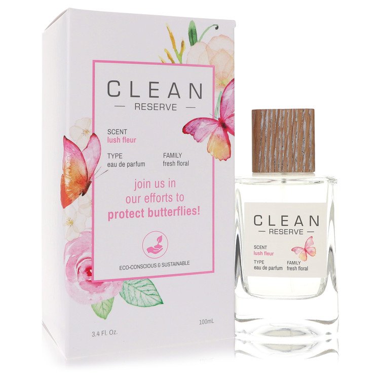 Clean Reserve Lush Fleur Eau De Parfum Spray (Butterfly Edition) 3.4 oz / 100 ml The Fragrance Avenue