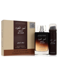 Lattafa Ameer Al Oudh Gift Set - 3.4 oz (100 ml) Eau De Parfum + 1.7 oz (50 ml) Spray The Fragrance Avenue