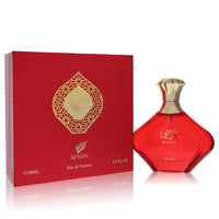 Afnan Turathi red eau de parfum spray in glass bottle with gold cap, 3 oz / 90 ml, by The Fragrance Avenue.