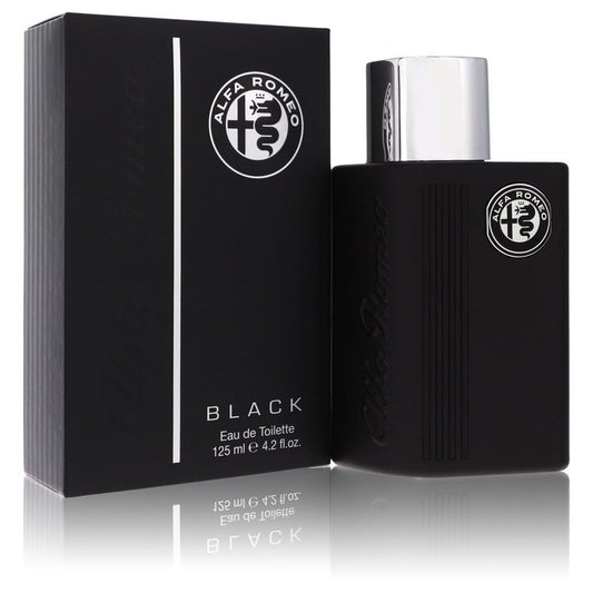 Alfa Romeo Black Eau de Toilette Spray for Men, 4.2 oz (125 ml) The Fragrance Avenue