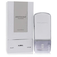 Ajmal Aristocrat Platinum Eau De Parfum Spray 2.5 oz (75 ml) for Men The Fragrance Avenue