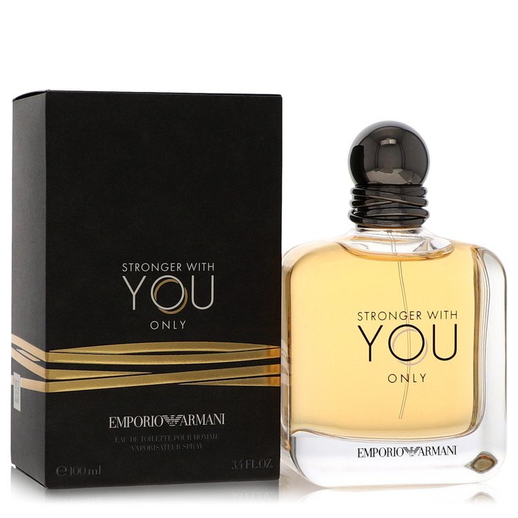 Giorgio Armani Stronger With You Only Eau de Toilette Spray 3.4 oz / 100 ml for Men The Fragrance Avenue