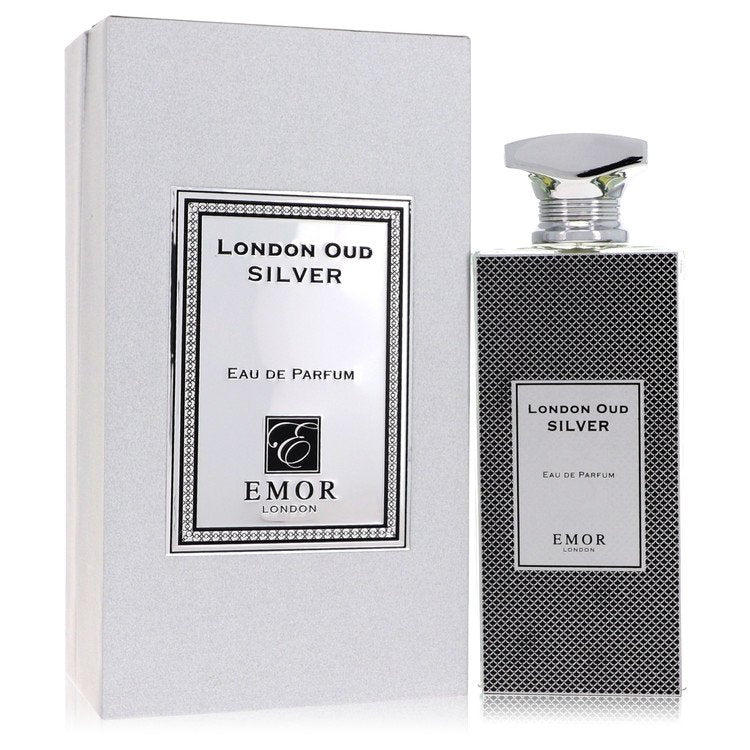 Emor London Oud Silver Eau De Parfum Spray 4.2 oz / 125 ml for Men The Fragrance Avenue