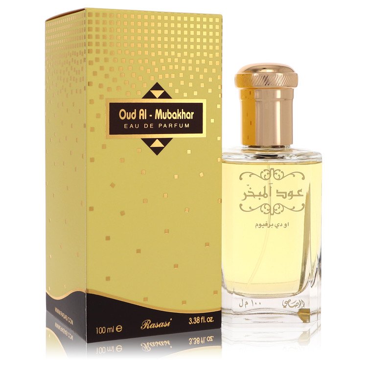 Rasasi Oud Al Mubakhar Unisex Eau De Parfum Spray 3.3 oz / 100 ml The Fragrance Avenue