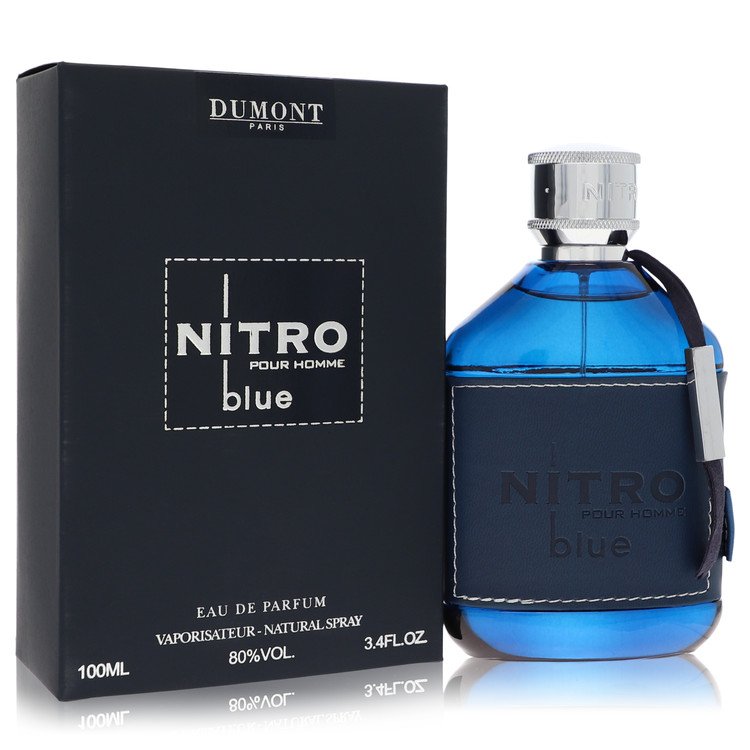 Dumont Nitro Blue Eau De Parfum Spray for Men, 3.4 oz / 100 ml The Fragrance Avenue