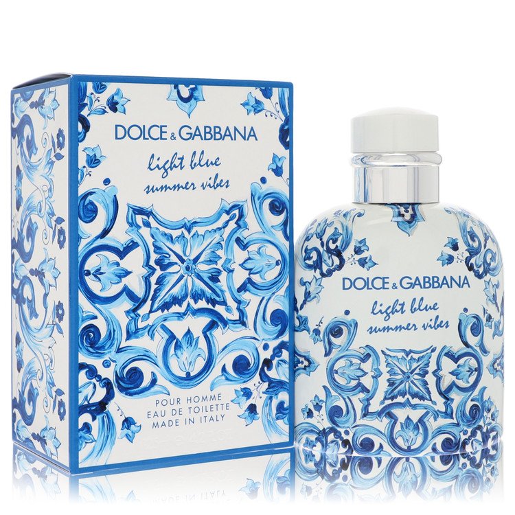 Dolce & Gabbana Light Blue Summer Vibes Eau De Toilette Spray 4.2 oz / 125 ml The Fragrance Avenue