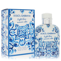 Dolce & Gabbana Light Blue Summer Vibes Eau De Toilette Spray 4.2 oz / 125 ml The Fragrance Avenue