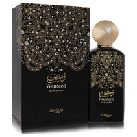 Afnan Zimaya Wameed Eau De Parfum Spray in sleek black bottle with gold accents, unisex fragrance by The Fragrance Avenue.
