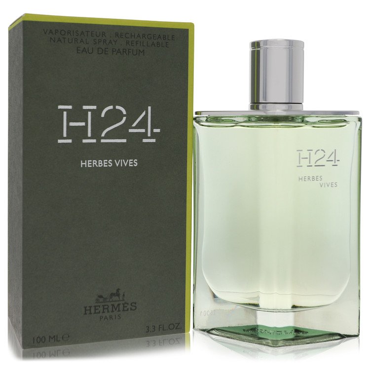 Hermes H24 Herbes Vives Refillable Eau De Parfum Spray 3.4 oz / 100 ml for Men The Fragrance Avenue