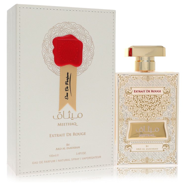 Al Zaafaran Meethaq Red Extrait De Parfum Spray 3.4 oz / 100 ml Unisex The Fragrance Avenue